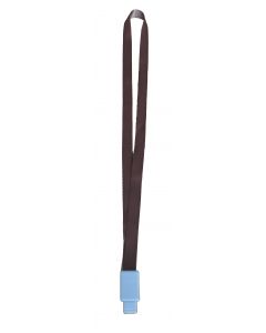 Lanyard textil, 15mm latime,clip retractabil, KEJEA - cafeniu