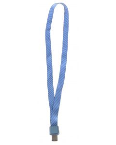 Lanyard textil, 15mm latime,clip metal, KEJEA - cafeniu