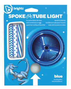 Lumini tubulare LED pentru roti bicicleta, SpinBrightz, albastru