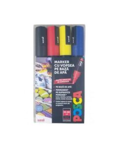 Marker UNI PC-5M 1. 8-2. 5 mm, set 4 culori M1506