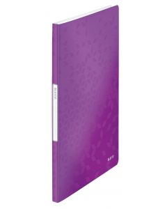 Mapa de prezentare LEITZ WOW, coperta moale, PP, A4, 20 de folii, mov