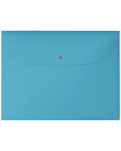 Mapa de protectie LEITZ Cosy, PP, A4, cu capsa si buzunar exterior, 50 coli, 3 buc/set, albastru ce