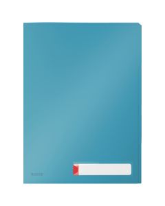 Mapa LEITZ Cosy, cu eticheta si 3 separatoare, PP, A4, 40 coli, albastru celest