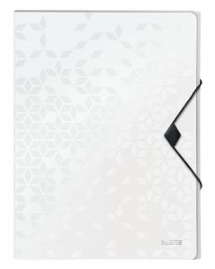 Mapa Jumbo LEITZ WOW, PP, A4, 250 coli, alb