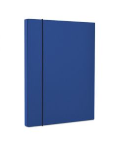 Mapa din carton plastifiat cu elastic, 40mm latime, Office Products - bleumarin