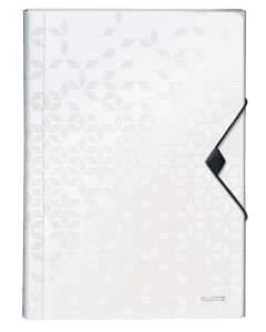 Mapa tip proiect LEITZ WOW, PP, A4, 250 coli, alb