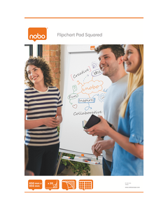 Hartie pentru flipchart NOBO, 65x95.5 cm, 20 coli, matematica