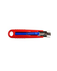 Cutter retractabil Optima Basic, lama trapezoidala SK5, sina metalica, ABS