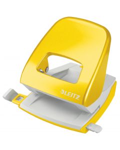 Perforator metalic LEITZ WOW 5008 NeXXt Series, 30 coli, galben