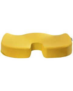 Pernuta ergonomica LEITZ Cosy, pentru scaun, spuma cu memorie, husa lavabila, galben chihlimbar