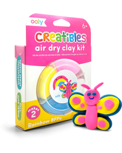 Plastilina cu uscare la aer - Rainbow, Creatibles, set DIY 4 culori