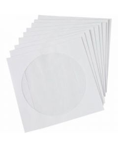 Plic CD alb gumat,124x124mm cu fereastra,25buc/set