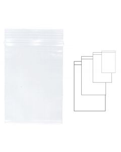 Pungi plastic cu fermoar pentru sigilare, 230 x 320 mm, 100 buc/set, KANGARO - transparente