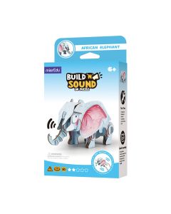 Puzzle 3D cu sunete - Elefant african, Build  n  Sound