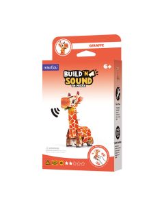 Puzzle 3D cu sunete - Girafa, Build  n  Sound
