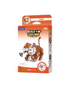 Puzzle 3D cu sunete - Tigru, Build  n  Sound