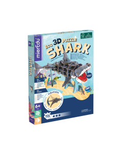Puzzle 3D ECO - Marele Rechin Alb (deluxe)