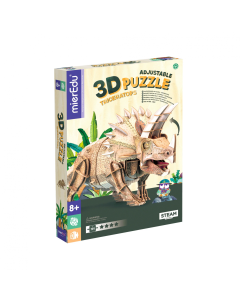 Puzzle 3D reglabil - TRICERATOPS (deluxe)