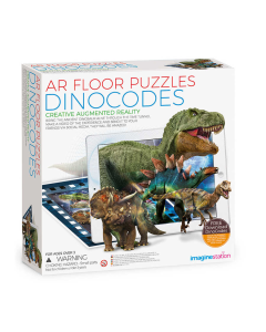 Puzzle de podea cu realitate augmentata AR - Dinozauri