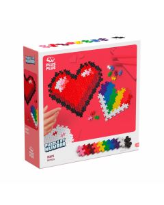 Puzzle pe numere Plus-Plus, 250 piese, Inimi