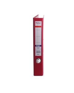 Biblioraft A4, plastifiat PVC/paper, margine metalica, 50 mm, Optima Budget - rosu