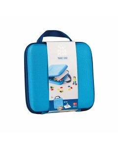 Set constructie Plus-Plus, 100 piese, portabil, in geanta cu fermoar