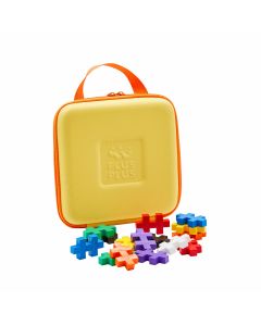 Set constructie Plus-Plus, 15 piese mari, portabil, in geanta cu fermoar