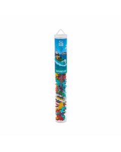 Set constructie Plus-Plus, tub 100 piese, Nava-container