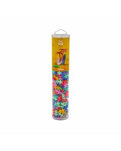 Set constructie Plus-Plus, tub 240 piese, Tropical Mix, culori tropicale