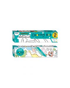 Set role autoadezive pentru colorat, 315x3550mm + 140x2440mm, Stick"n - Dinosaurus/Insects