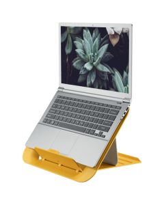 Suport ergonomic LEITZ Cosy, pentru laptop, ajustabil, galben chihlimbar