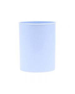 Suport plastic, cilindric, pentru instrumente de scris, D78mm, H-10cm, DONAU Life - bleu pastel