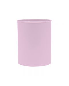 Suport plastic, cilindric, pentru instrumente de scris, D78mm, H-10cm, DONAU Life - mov pastel