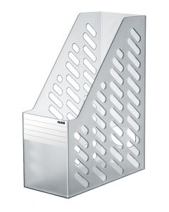 Suport vertical plastic pentru cataloage HAN Klassik XXL - transparent gri