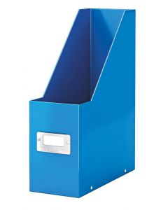 Suport vertical LEITZ WOW Click & Store, pentru documente, carton laminat, A4, albastru
