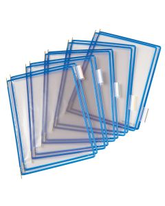 Buzunare prezentare pentru display, A4, (10 buc/set), rama metalica, DJOIS - albastru