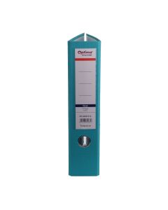 Biblioraft A4, plastifiat PP/paper, margine metalica, 75 mm, Optima Classic - turcoaz