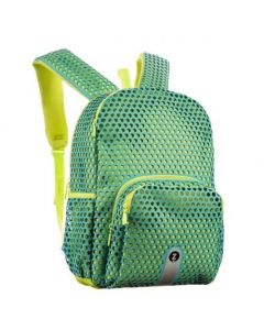 Rucsac ZIPIT Mesh Light Blue & Green, cu buzunare laterale