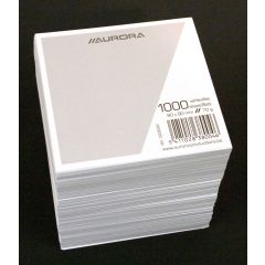 Notes si cuburi hartie Aurora, Rezerva cub hartie alba 9x9x9cm AURORA - autograf.ro