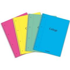 Raspundel Istetel, Caiet cu spirala, A4, 80 file - 70g/mp, 4 perf., coperta PP, AURORA College - dictando - autograf.ro