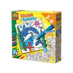 Jucarii, Set creativ - Deseneaza pe numere, 6 planse - autograf.ro