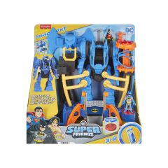 Figurine jucarii Papo Bandai Mattel, FISHER PRICE IMAGINEXT DC SUPER FRIENDS ROBOT BATMAN SI CENTRU DE COMANDA - autograf.ro