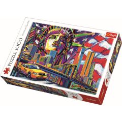 Jocuri copii MELII Pixicade Trefl, PUZZLE TREFL 1000 NEW YORK IN CULORI - autograf.ro