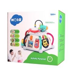 Jucarii WINFUN Bontempi Jucarii Bebe, PIRAMIDA CU ACTIVITATI CU SUNETE SI LUMINI - autograf.ro