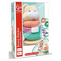 Jucarii Alpino VIVA TOYS Little Big Friends Hape, HAPE TURN DE STIVUIRE IEPURAS - autograf.ro