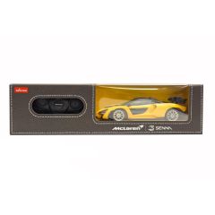 Jucarii WINFUN Rastar, MASINA CU TELECOMANDA MCLAREN SENNA GALBEN CU SCARA 1 LA 24 - autograf.ro