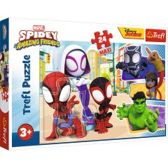 Jucarii WINFUN VIVA TOYS Trefl, PUZZLE TREFL 24 MAXI SPIDEY SI PRIETENII LUI EXTRAORDINARI - autograf.ro