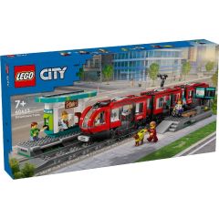 Lego City, LEGO CITY TRAINS STATIE SI TRAMVAI IN CENTRUL ORASULUI 60423 - autograf.ro
