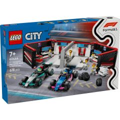 Lego City, LEGO CITY GARAJ F1 SI MASINI MERCEDES-AMG SI ALPINE 60444 - autograf.ro