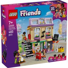 Lego Friends, LEGO FRIENDS MAGAZIN DE MUZICA SI APARTAMENT 42653 - autograf.ro